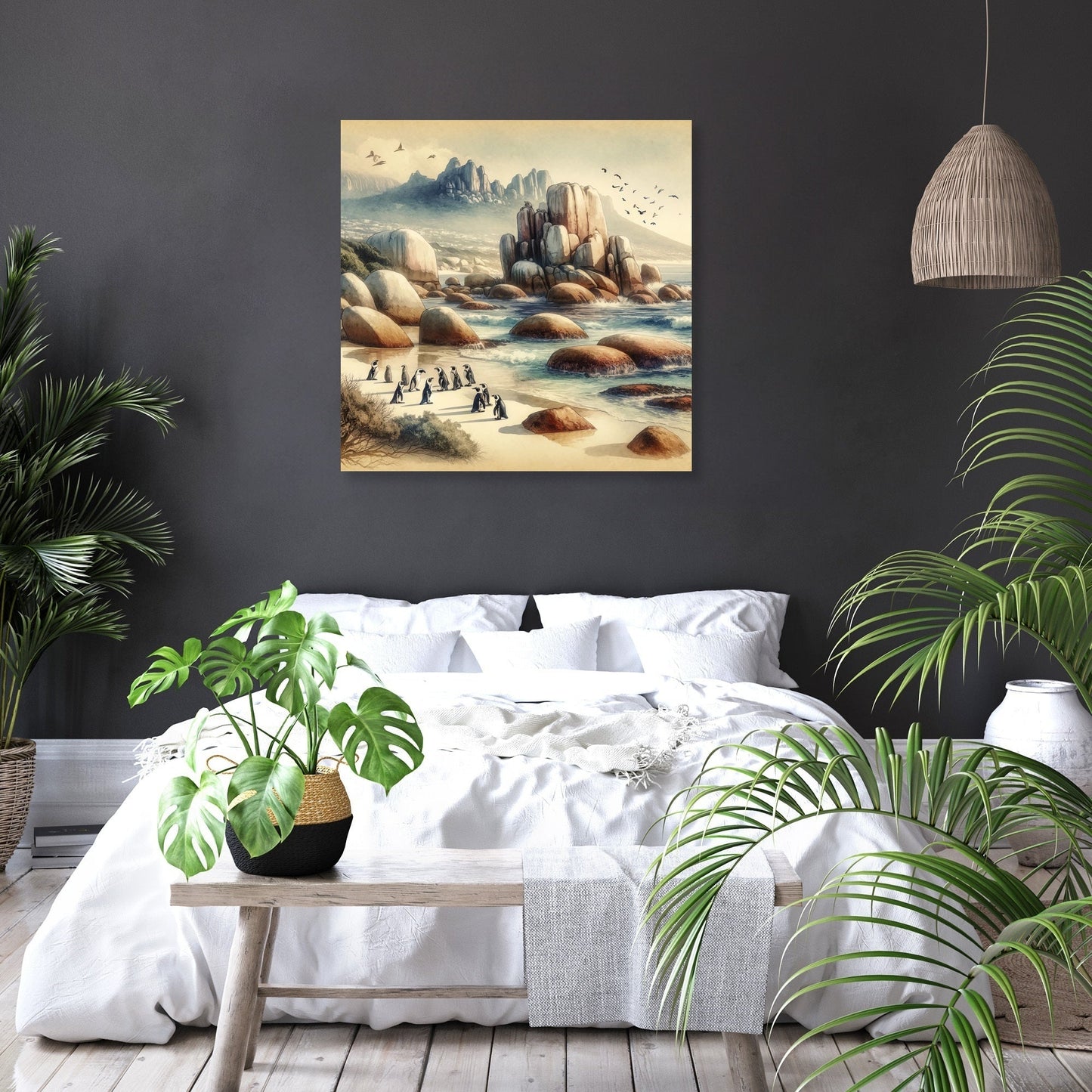 Boulders Beach Penguins Canvas