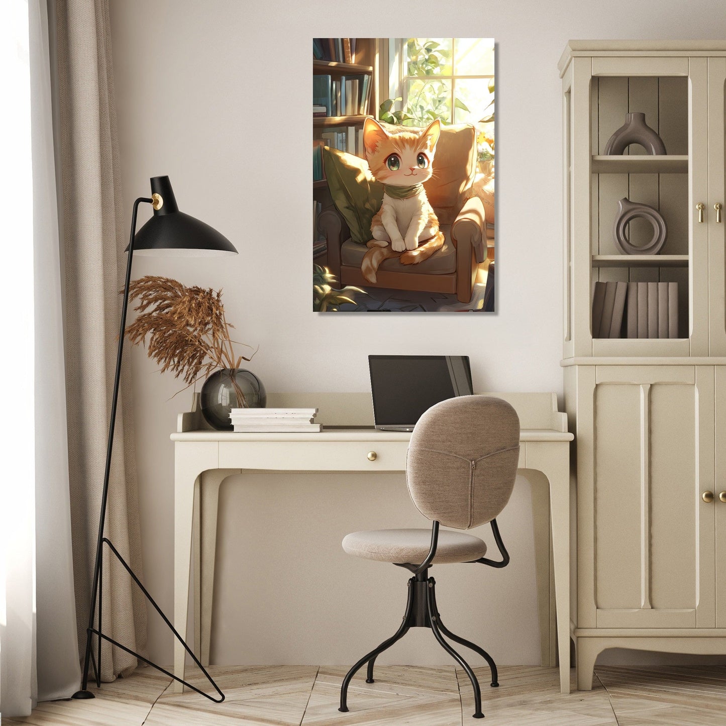 Whiskered Serenity Canvas