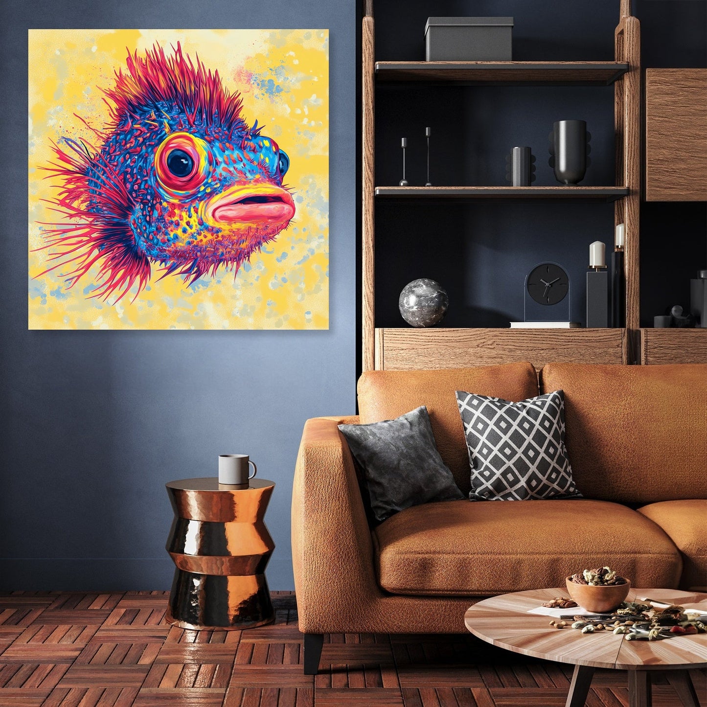 Pufferfish Radiance Canvas