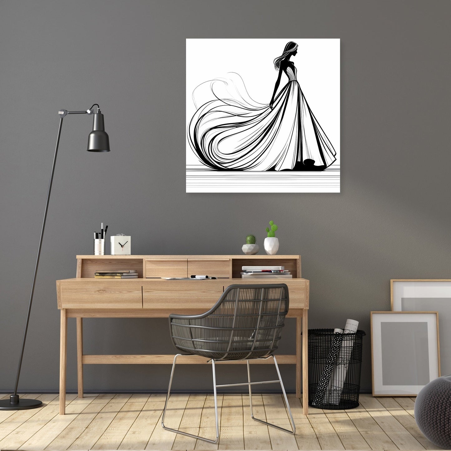 Fashion Elegance in Contrasting Canvas