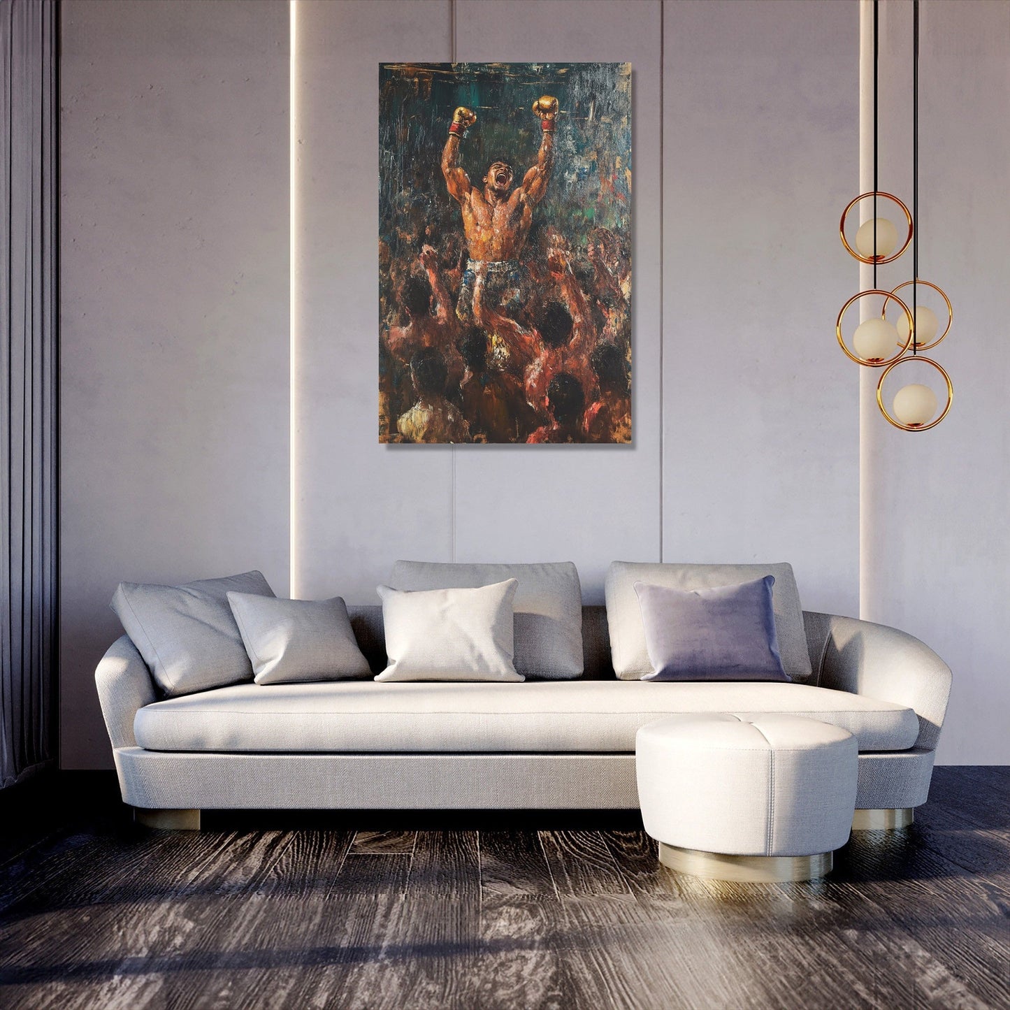 Victorious Boxer Triumph Canvas