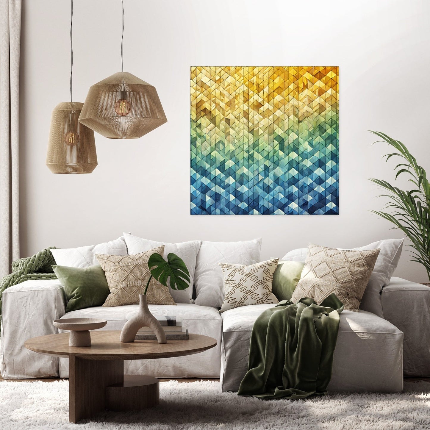 Gradient Mosaic Canvas