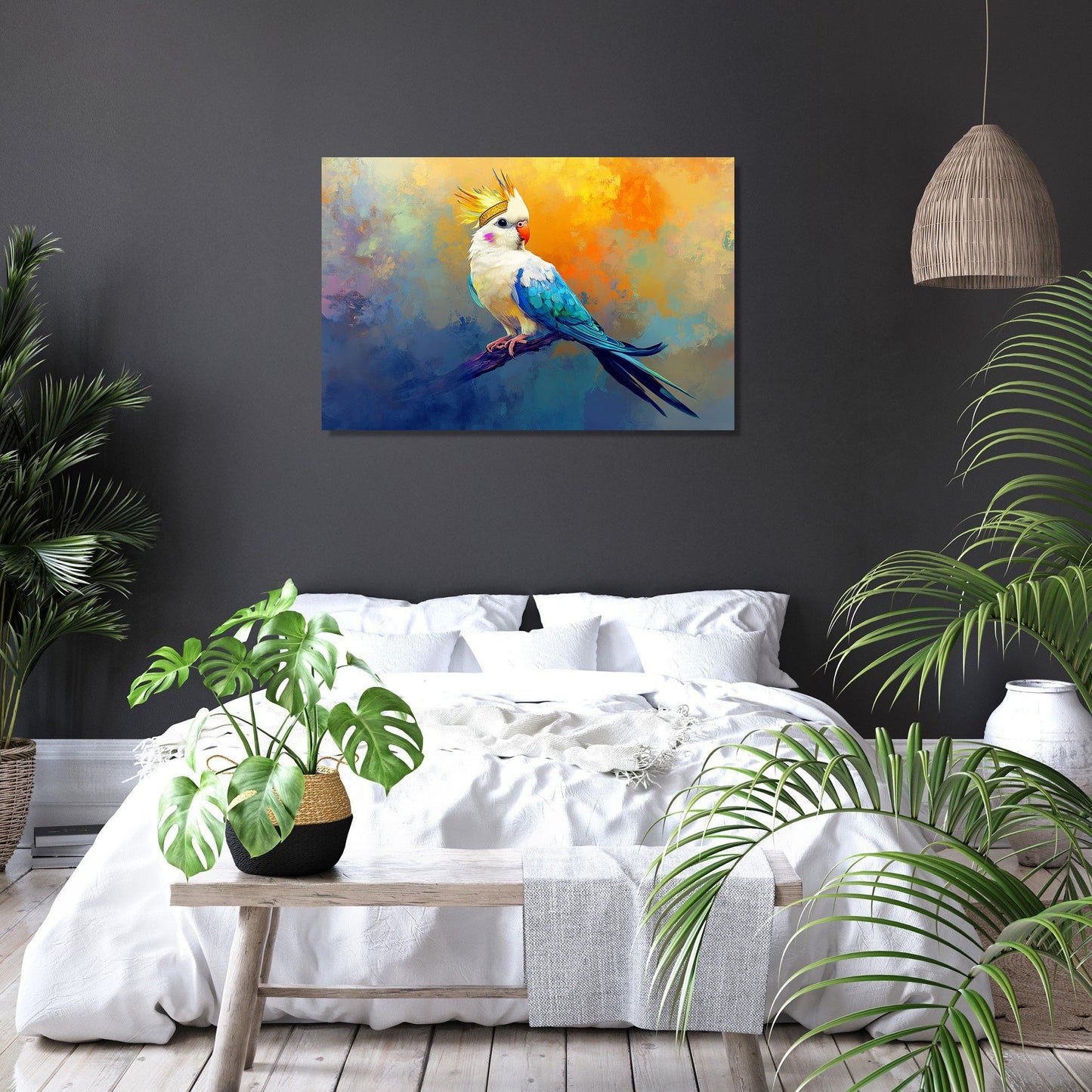 Regal Cockatiel Canvas