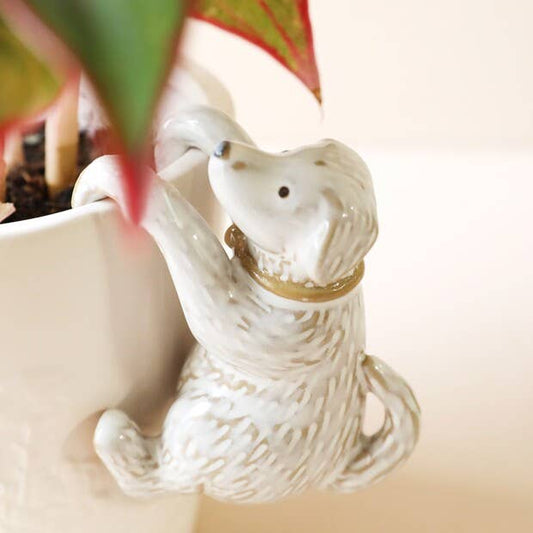 Lisa Angel Ceramic Dog Planter Hanger