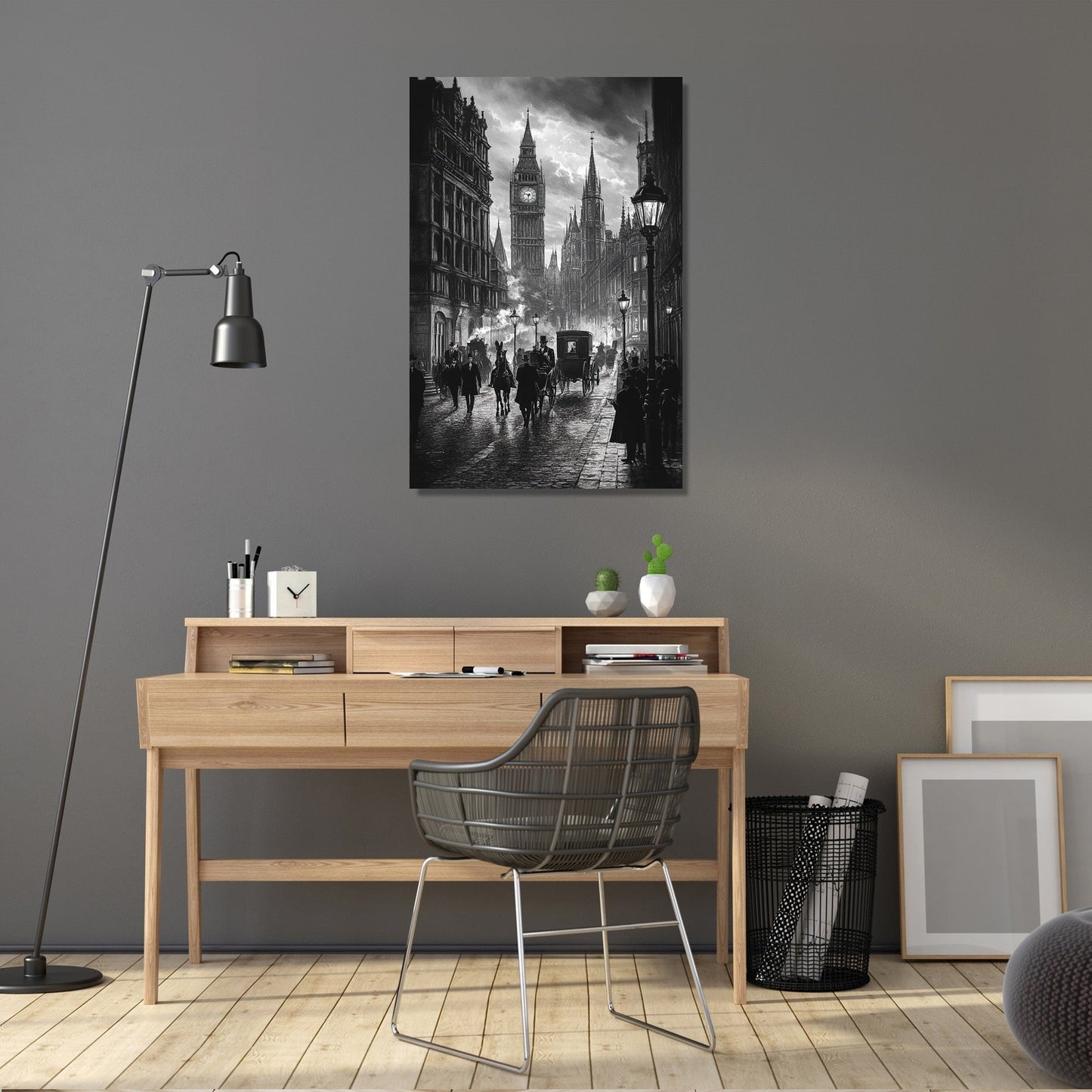 Victorian Street Elegance Canvas