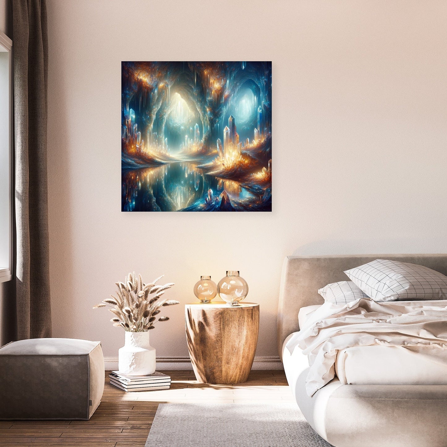 Mystical Crystal Grotto Canvas