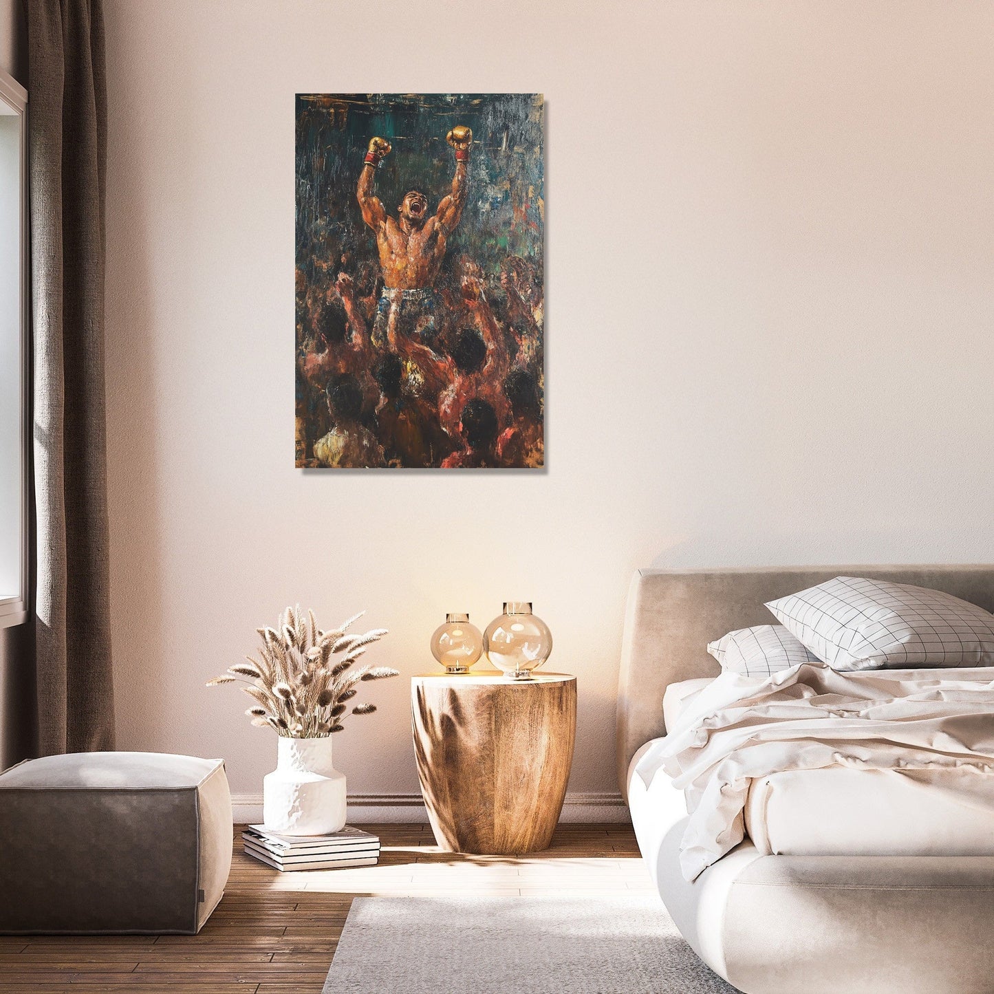 Victorious Boxer Triumph Canvas