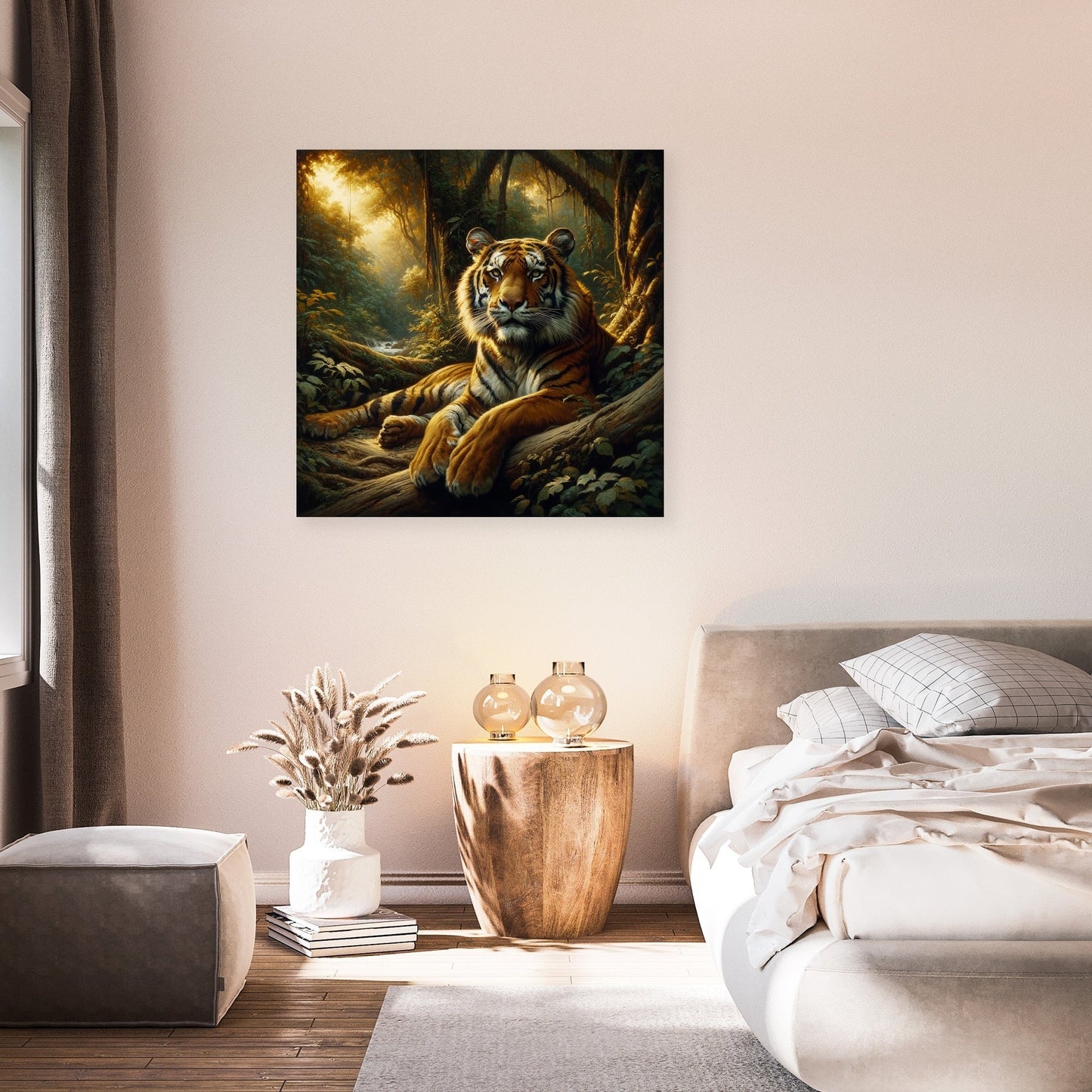 Jungle Repose Tiger Canvas