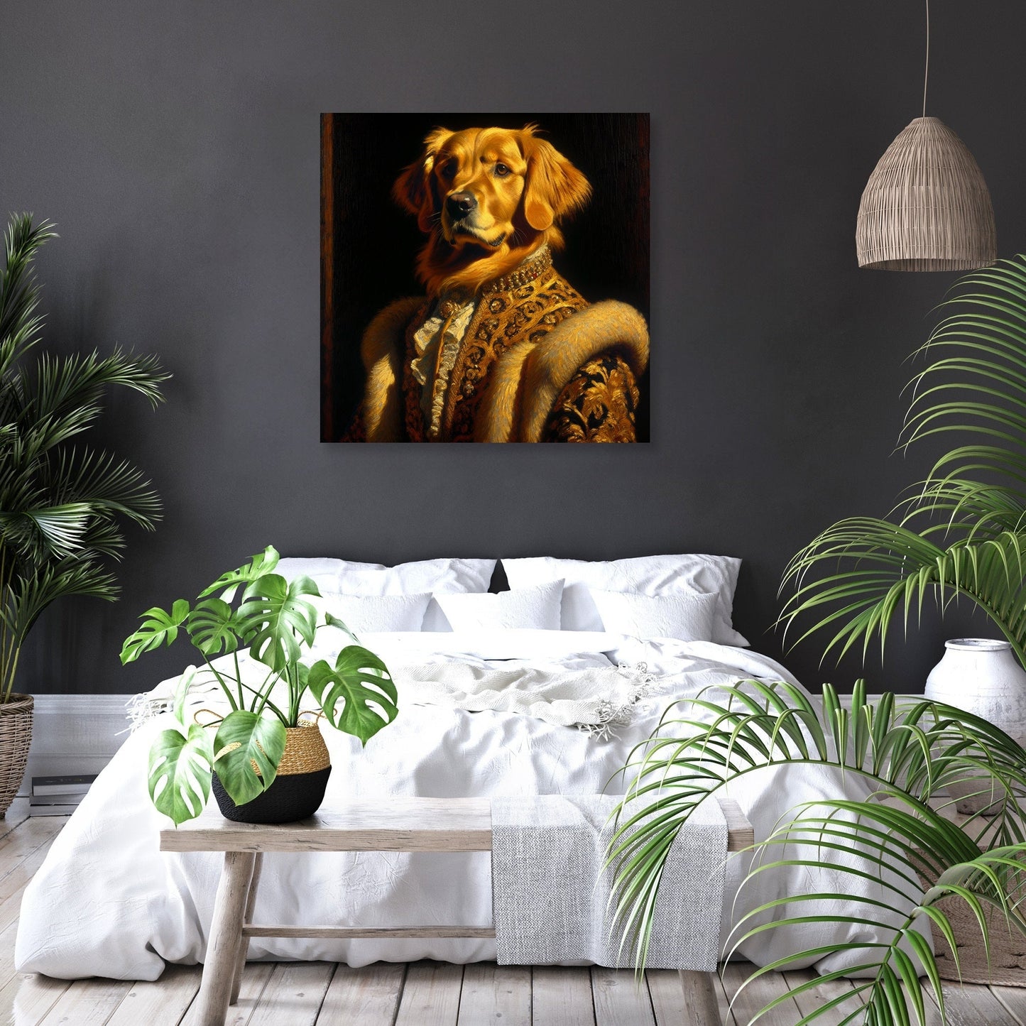 Regal Retriever Reverie Canvas