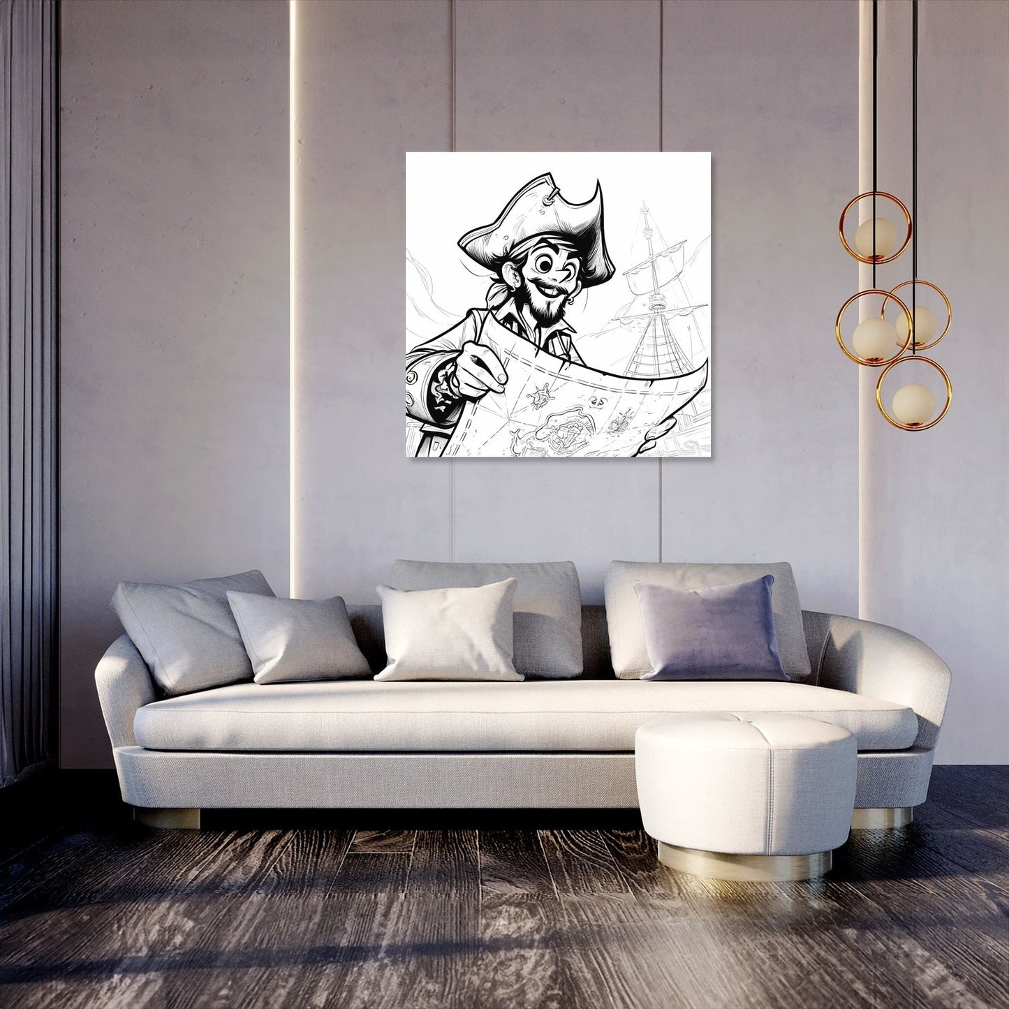 Whimsical Pirate Quest Canvas