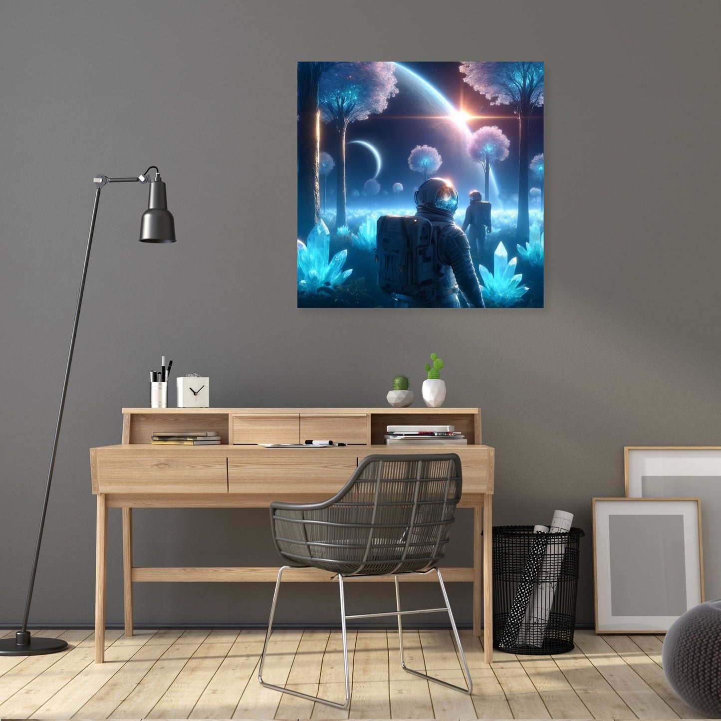 Crystal Forest Exploration Canvas