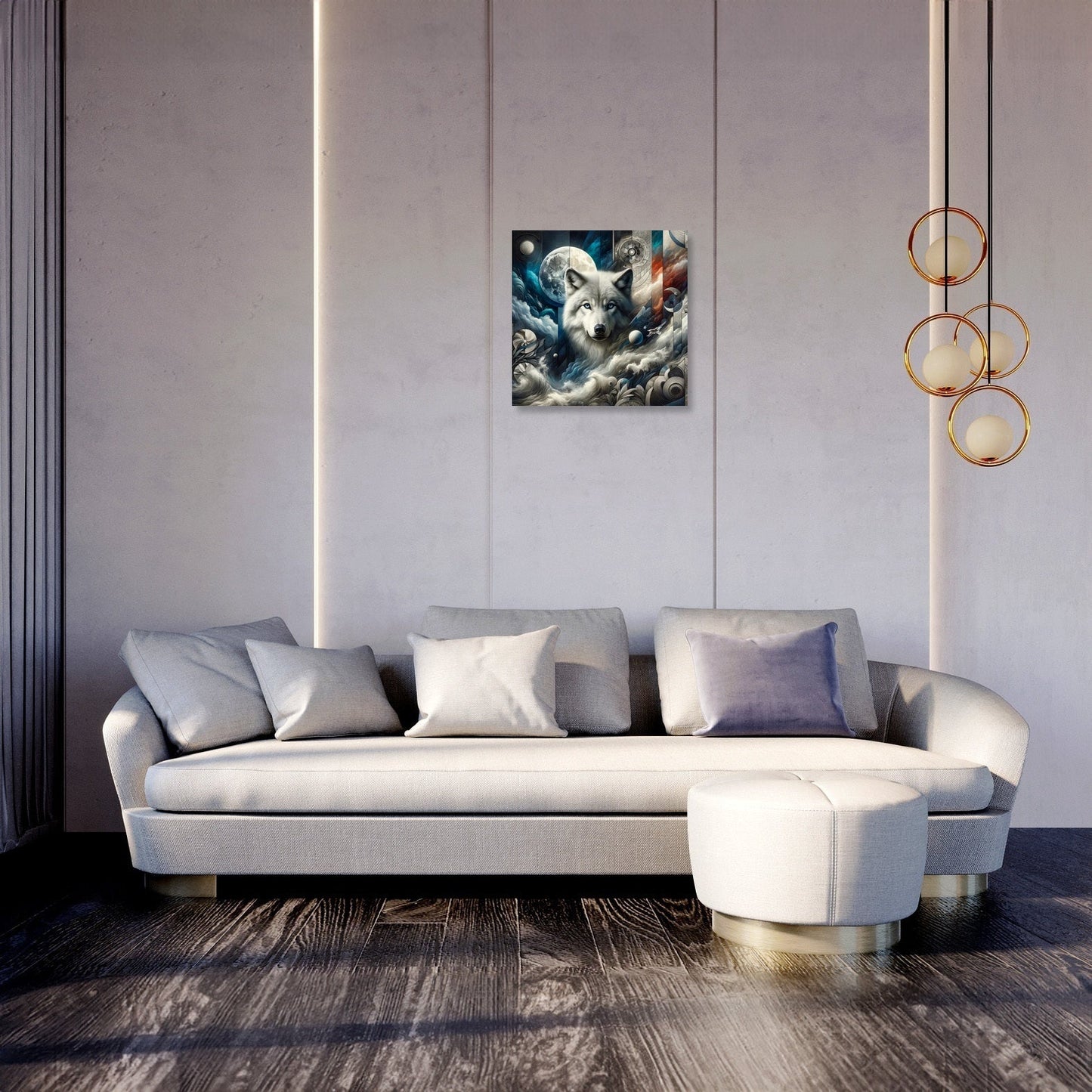 Dreams of the Wild Wolf Canvas