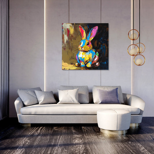 Golden Bunny Canvas