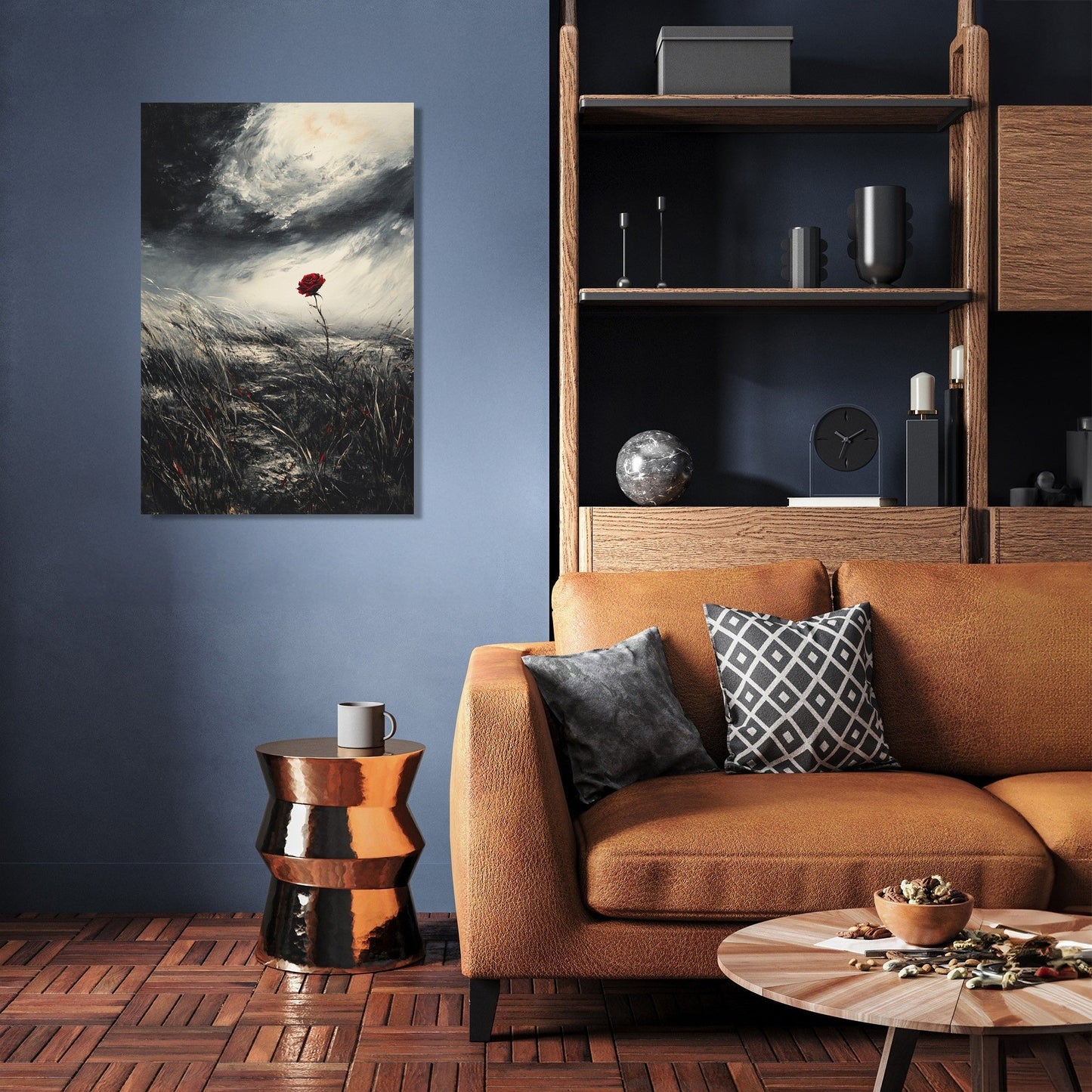Crimson Rose Serenade Canvas