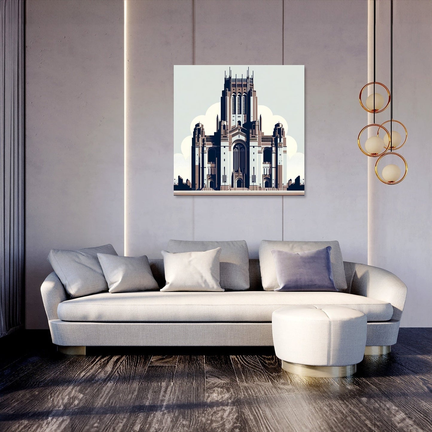 Liverpool Cathedral Minimalist Essence Canvas