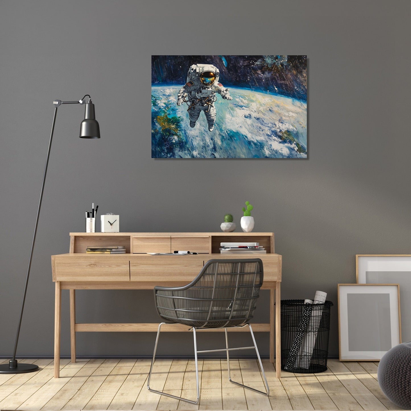 Astronaut's Earthly Reverie Canvas