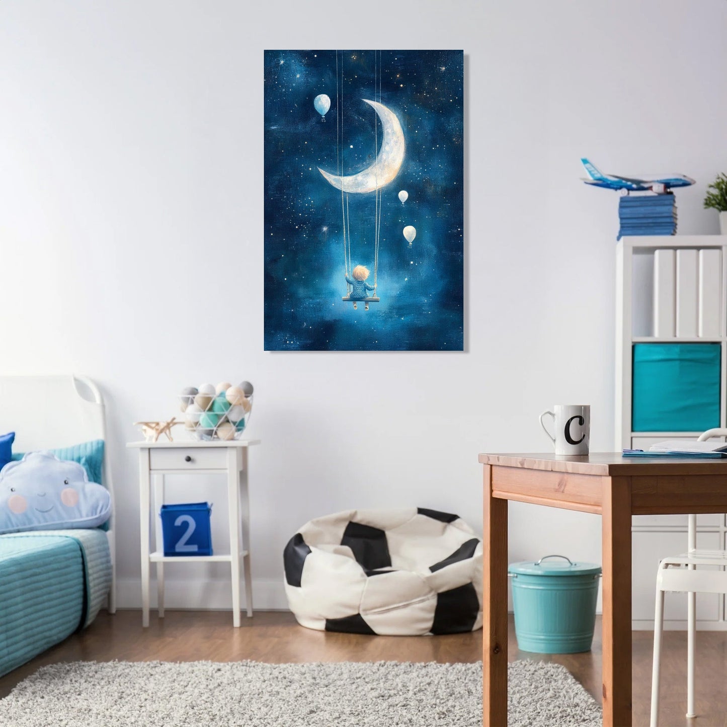 Moonlit Swing Canvas