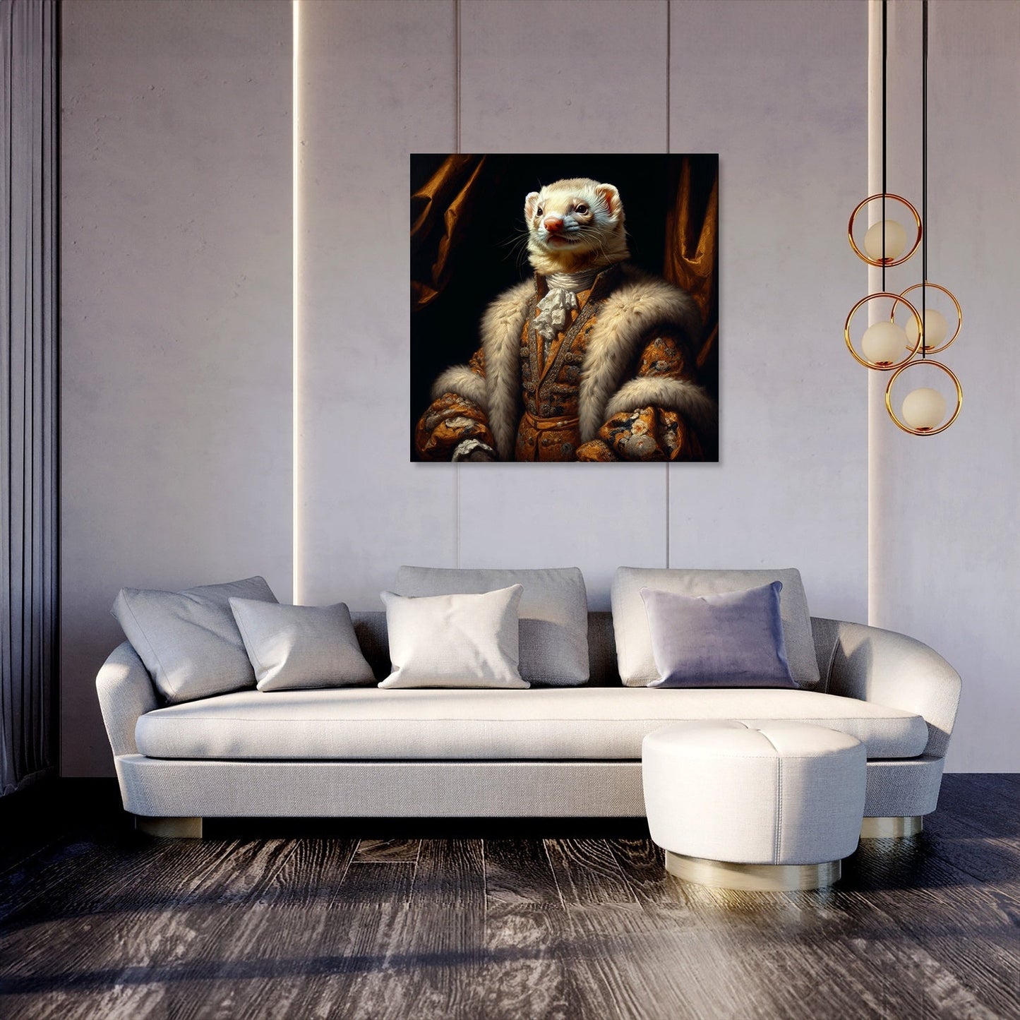 Regal Ferret Twilight Canvas