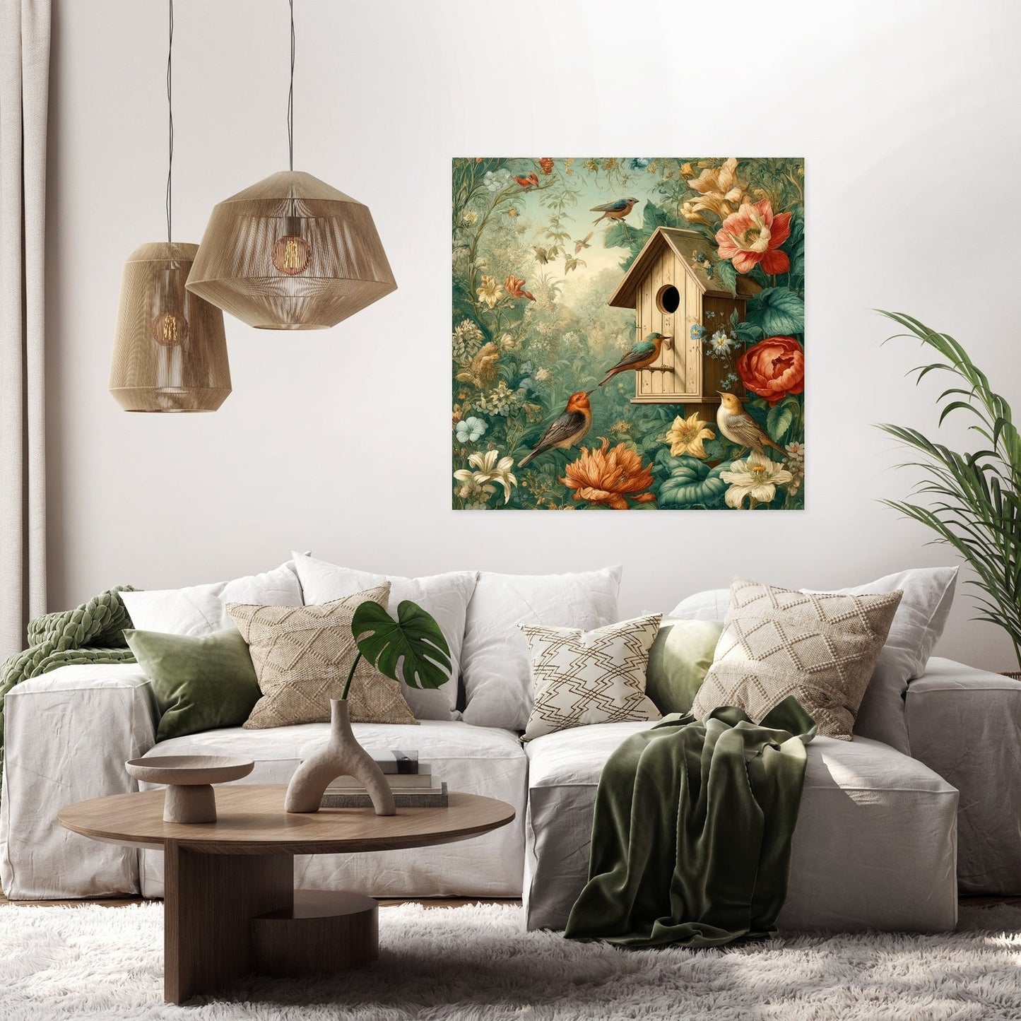 Springtime Nest Haven Canvas