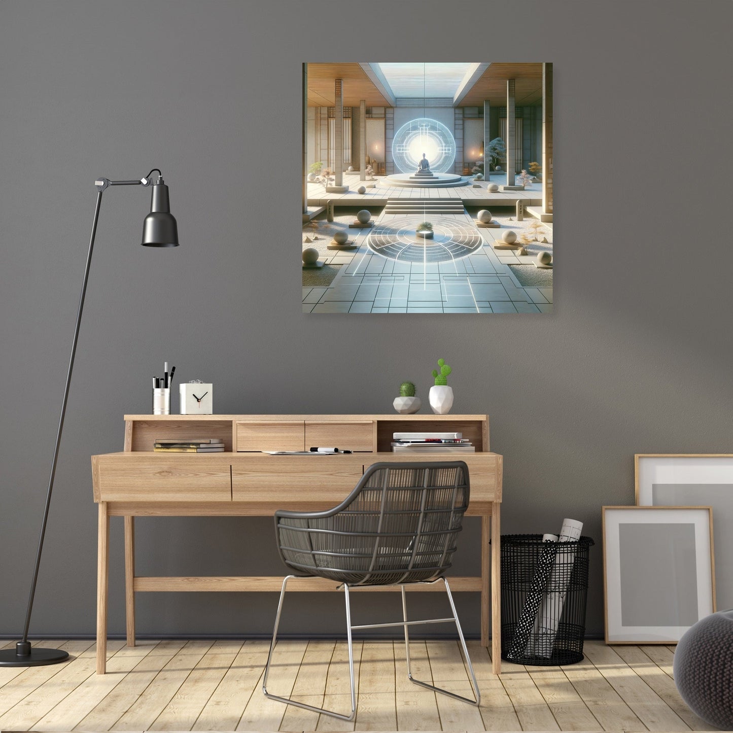 Serene Digital Zen Canvas