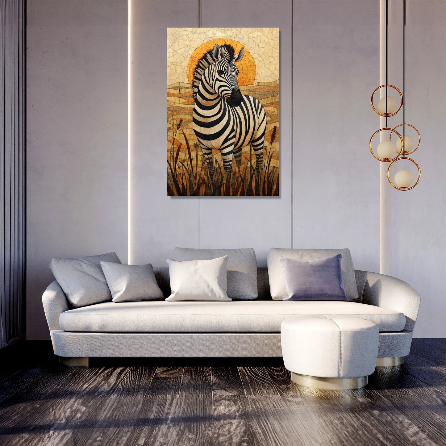 Zebra Elegance Canvas