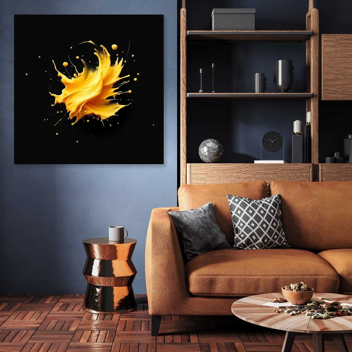 Yellow Burst Canvas