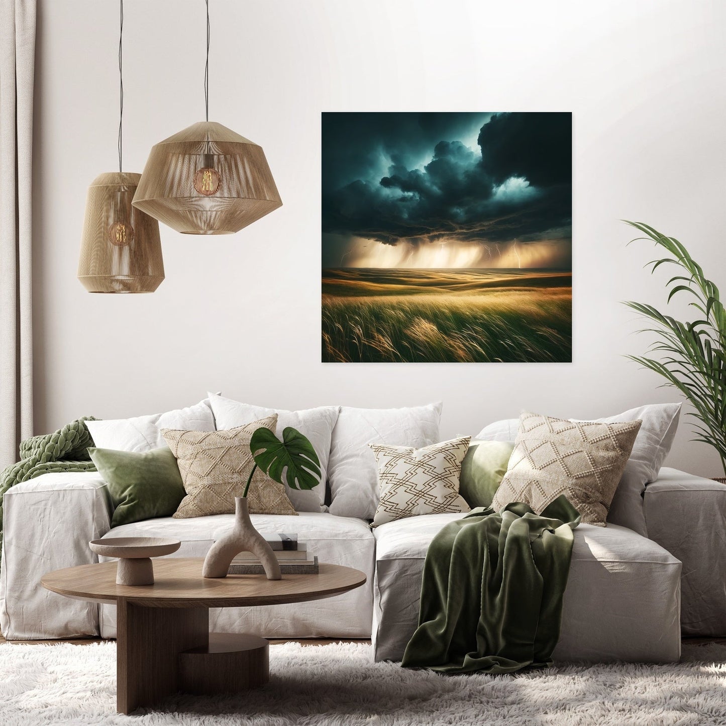 Thunderstorm Prairie Canvas