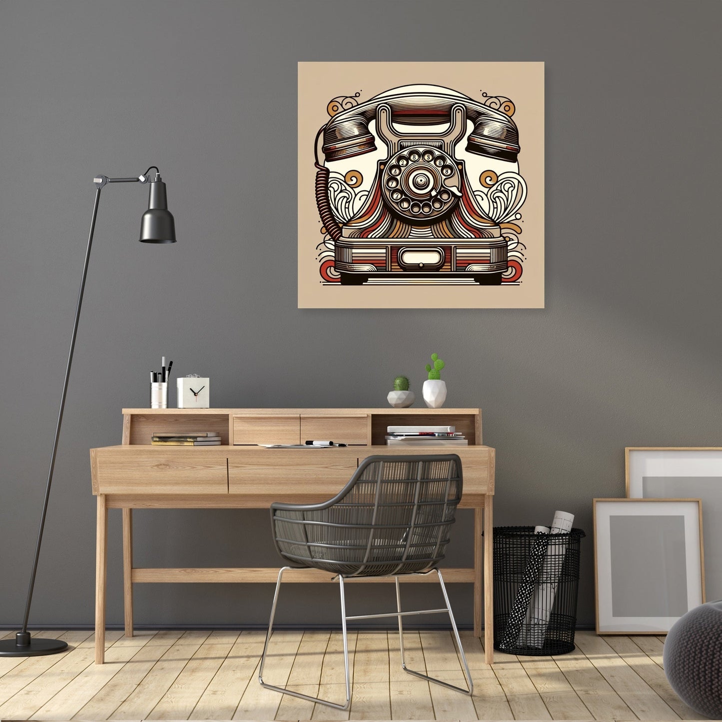 Nostalgic Phone Canvas