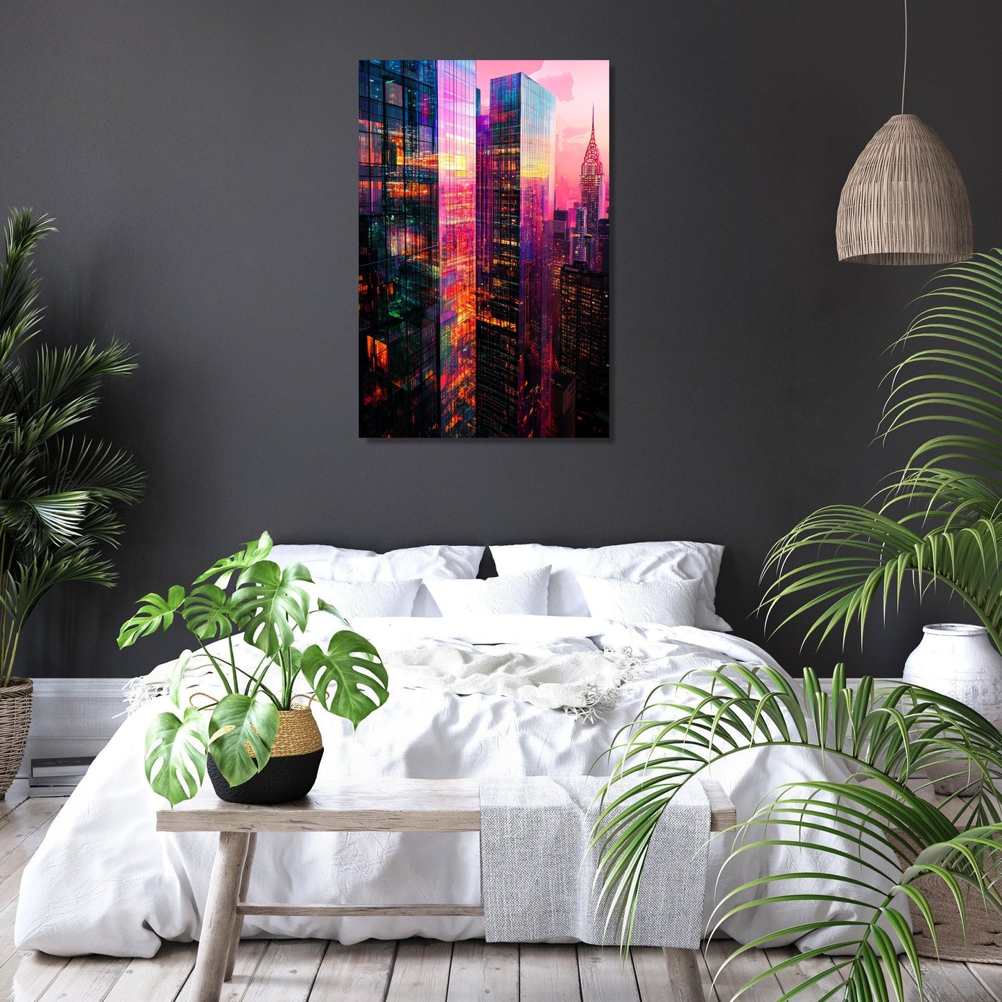 Skyscraper Reflections Canvas