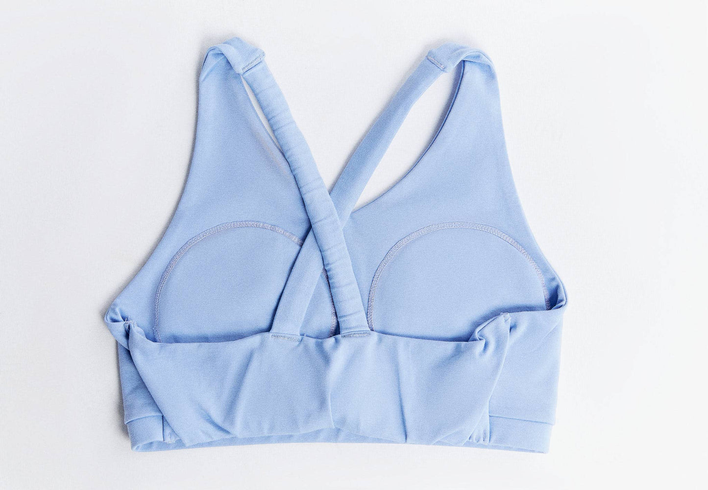 Organic Cotton & Recycled Elastane Padded V-neck Sports Bra