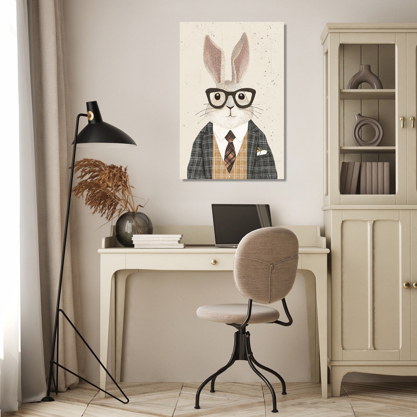 Dapper Rabbit Canvas
