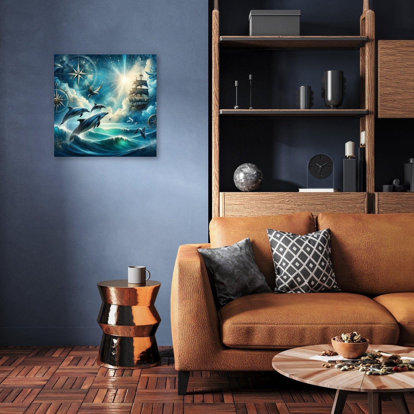 Dolphin Ocean Vista Canvas