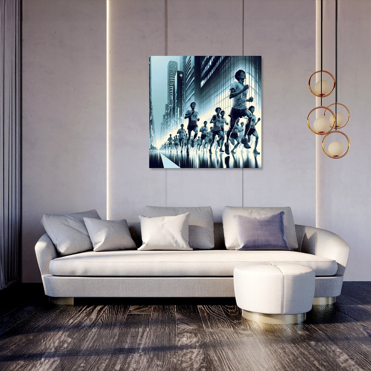Midnight Marathon Canvas