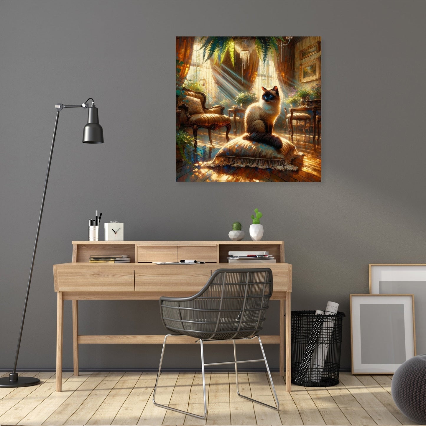 Siamese Solitude Canvas