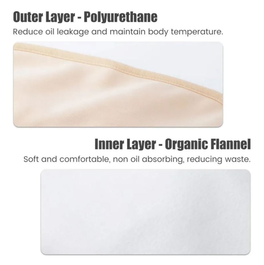 Organic Castor Oil 2 Piece Pack with a Premium Butterfly Body Wrap (Up to 45" Waist)