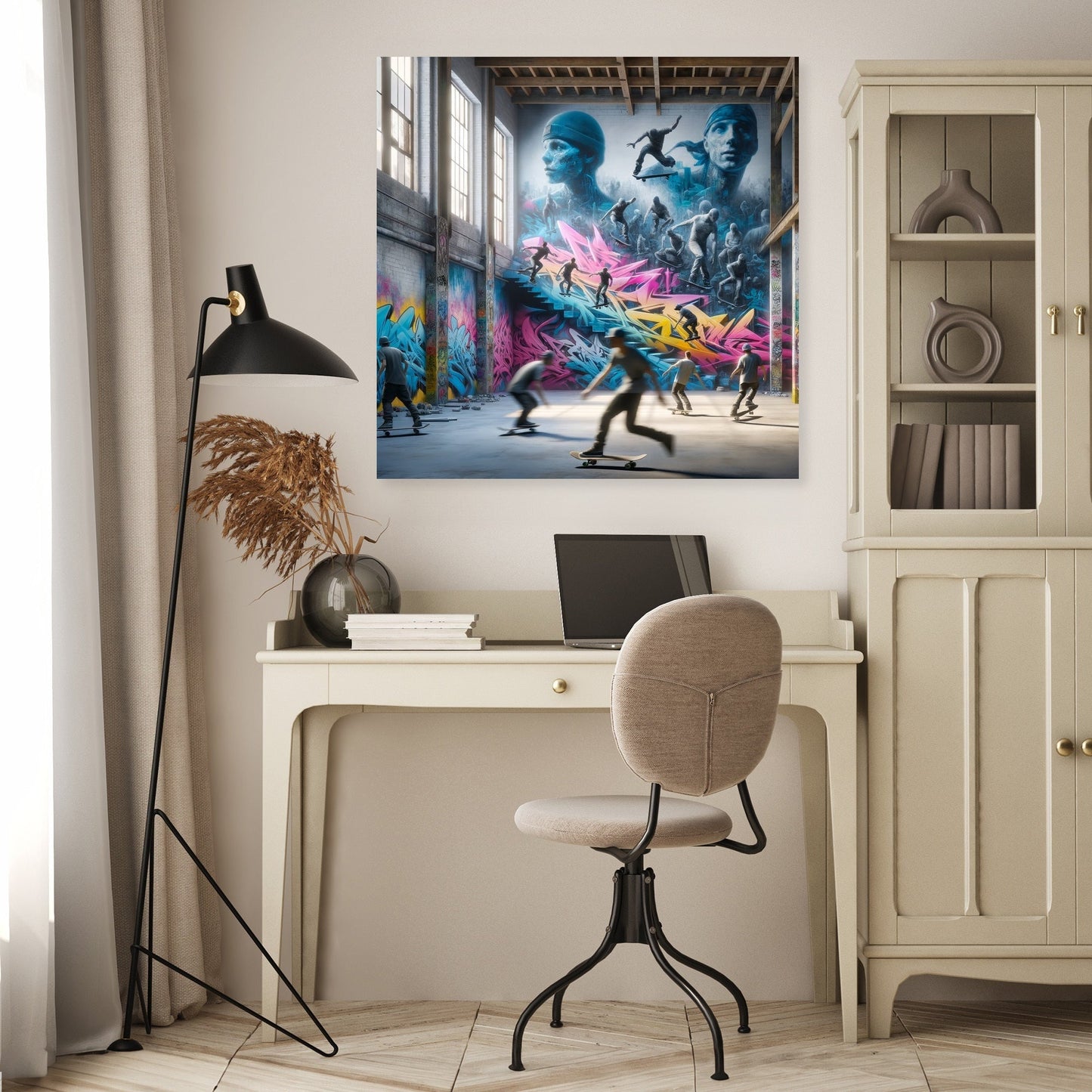 Skateboard Symphony Canvas
