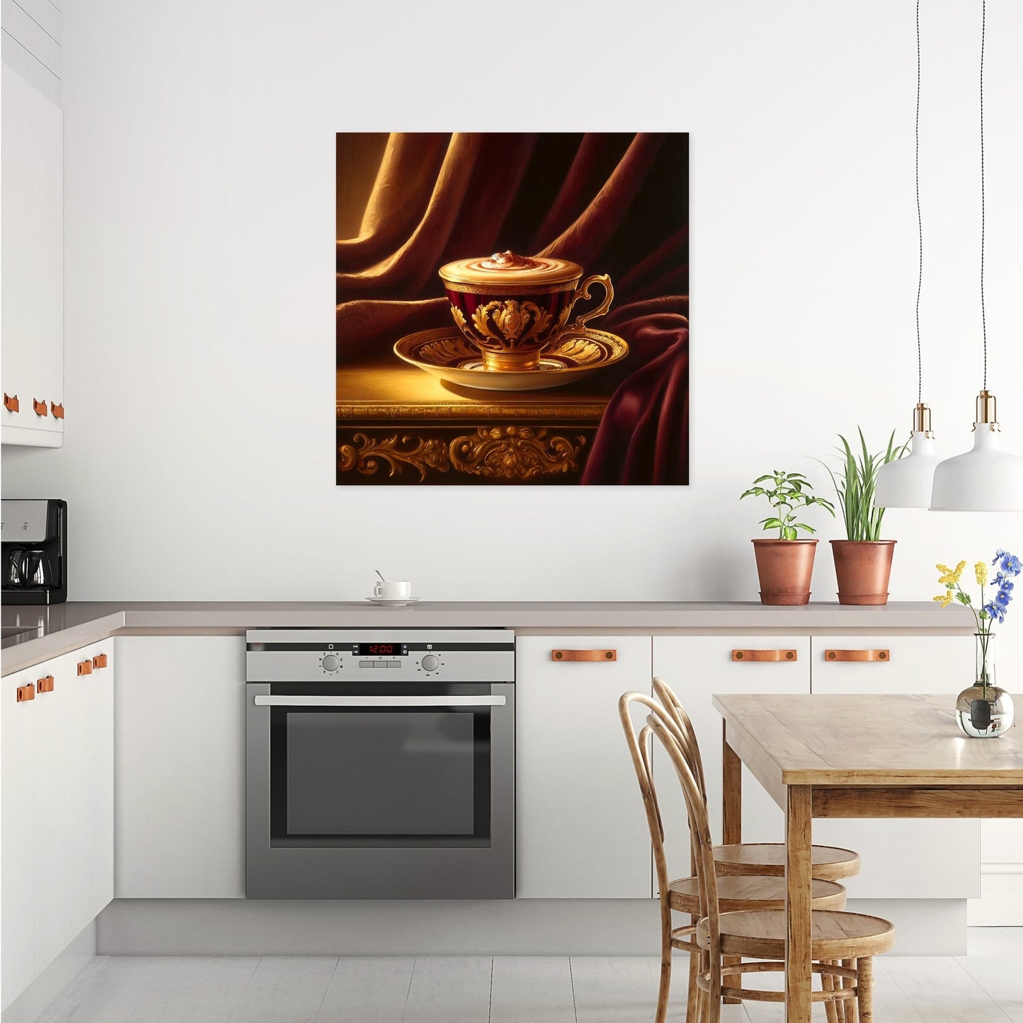Regal Mocha Elegance Canvas