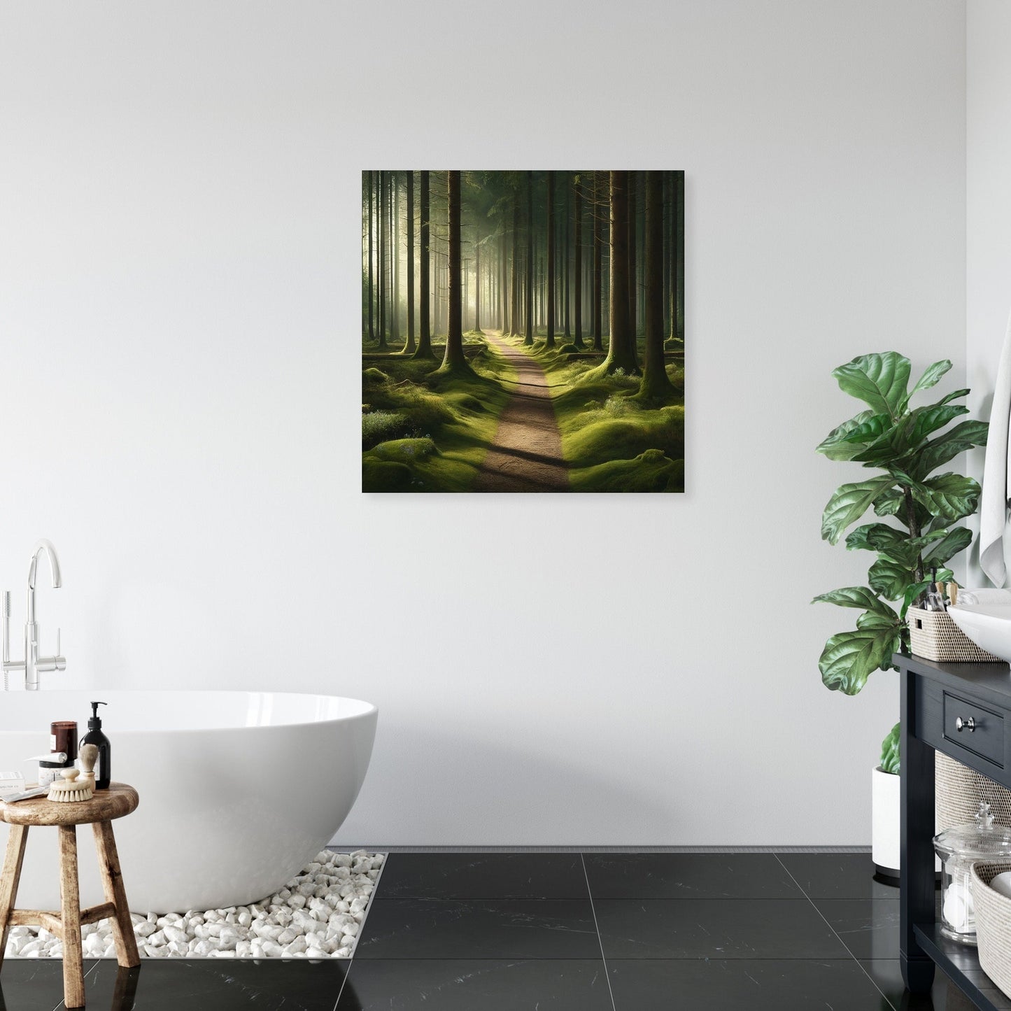 Tranquil Forest Pathway Canvas