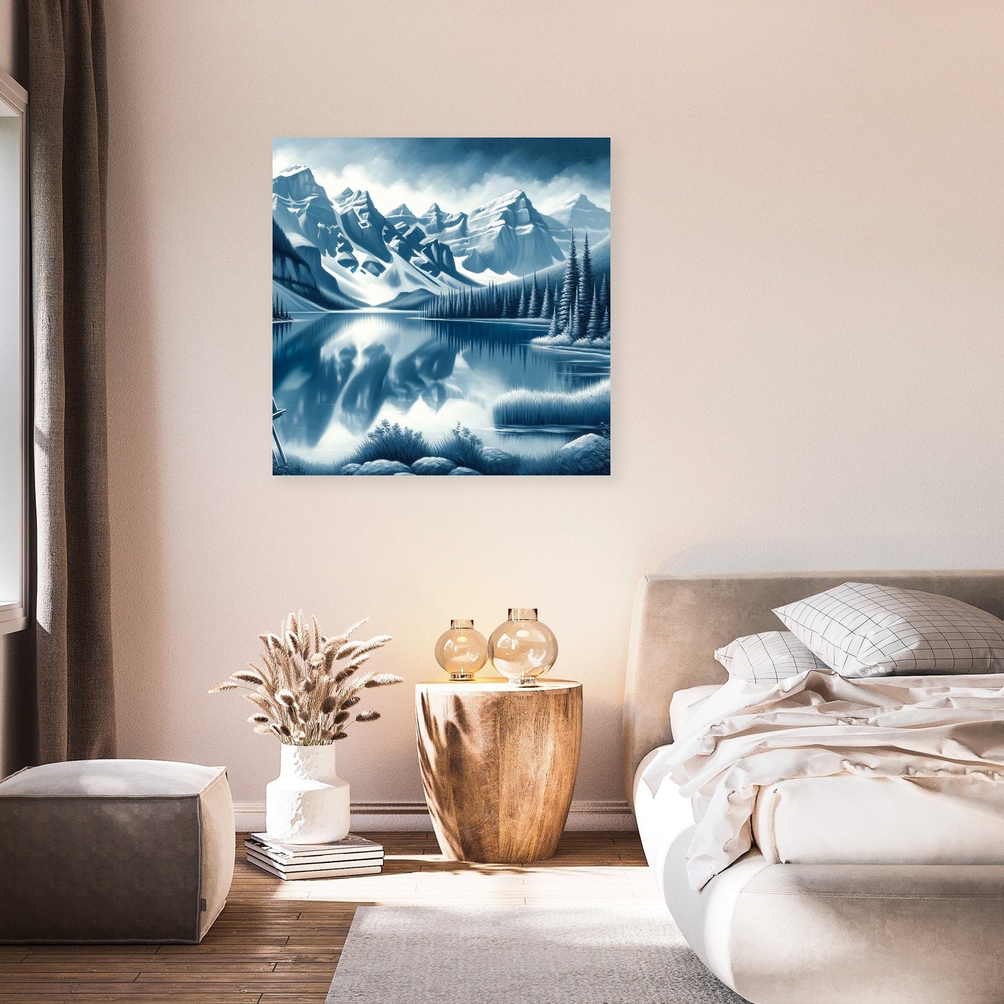 Banff Mountain Reflection Canvas