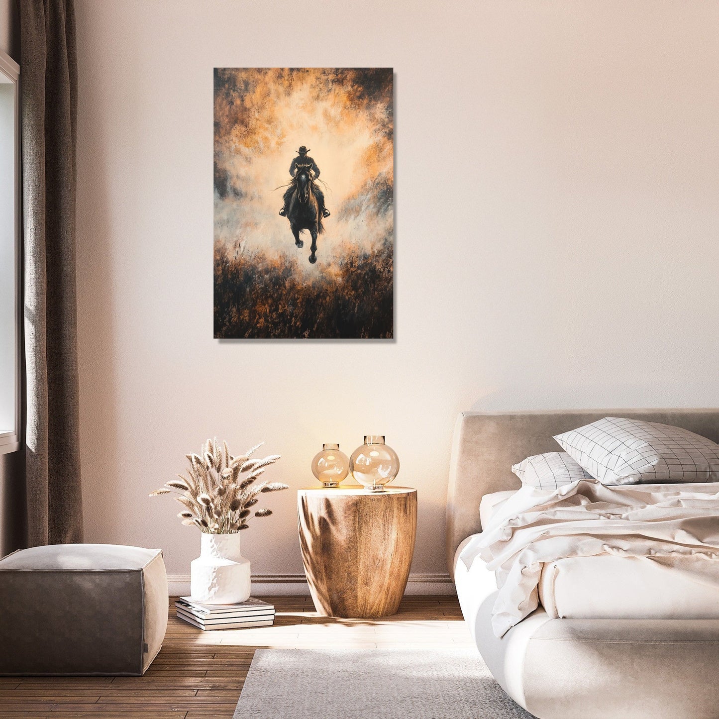 Galloping Horse Dawn Canvas