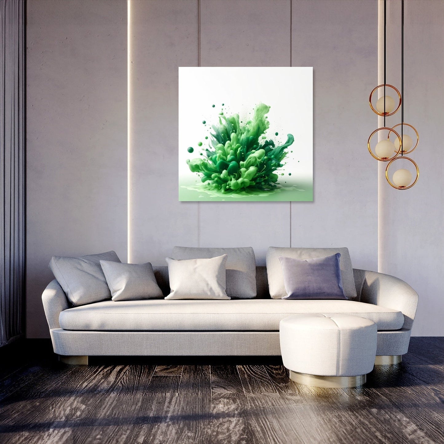 Green Tranquility Canvas