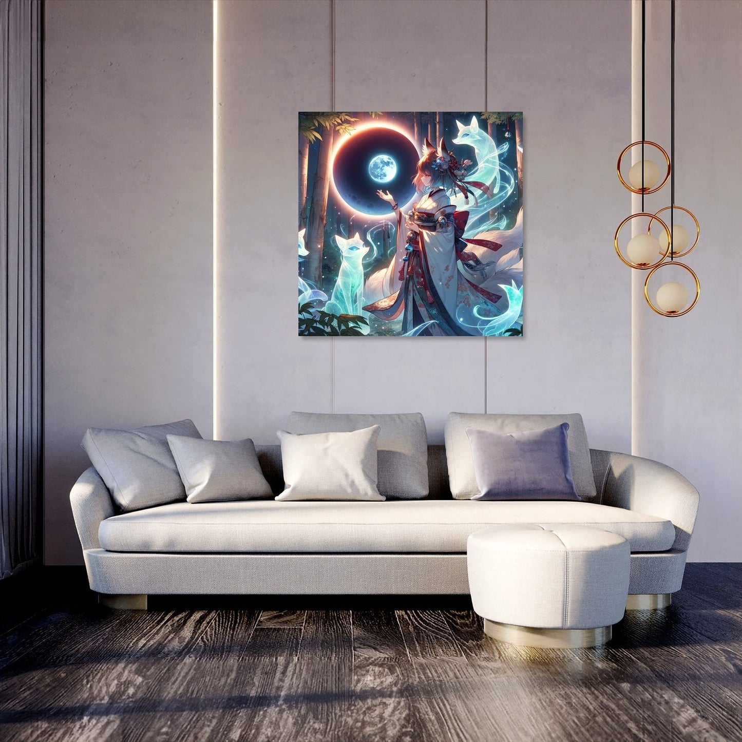 Eclipse Fox Spirit Bond Canvas