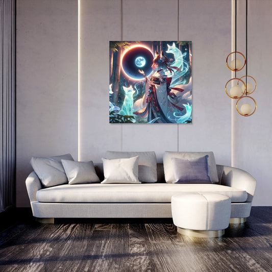Eclipse Fox Spirit Bond Canvas