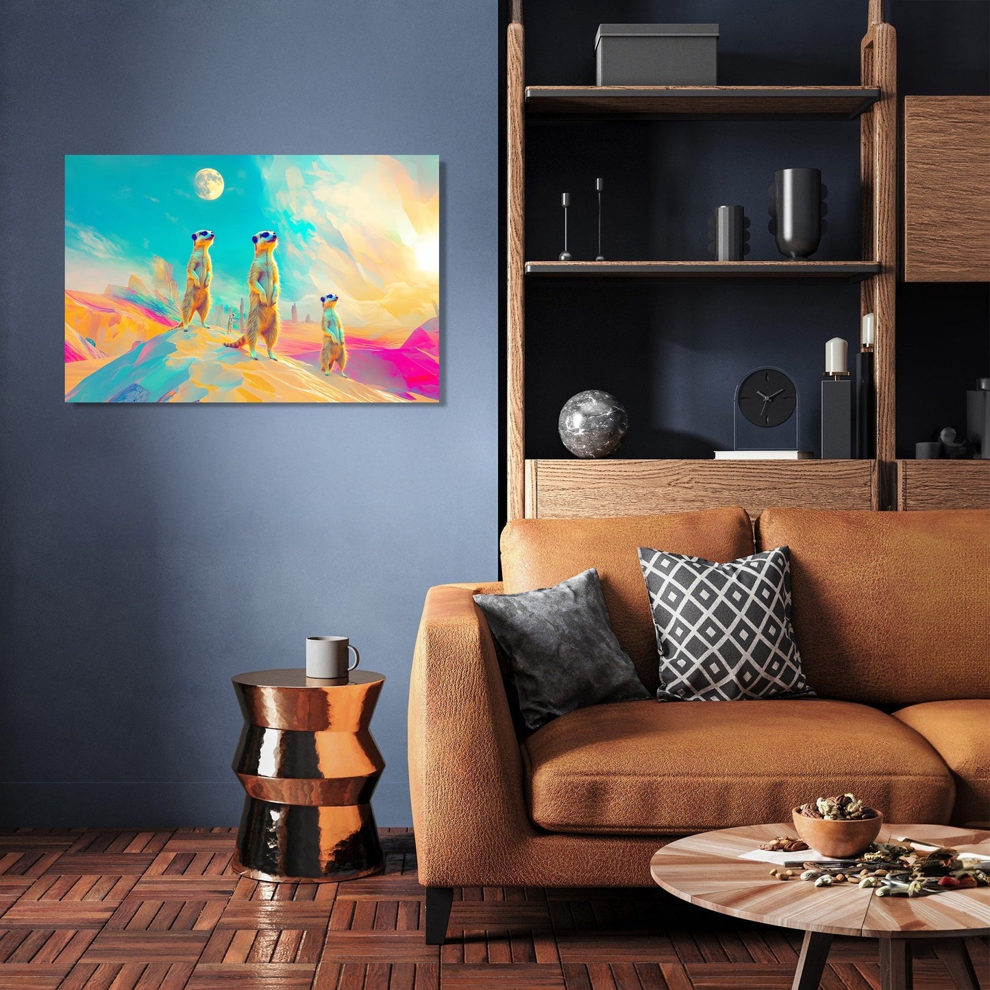 Surreal Meerkats Canvas