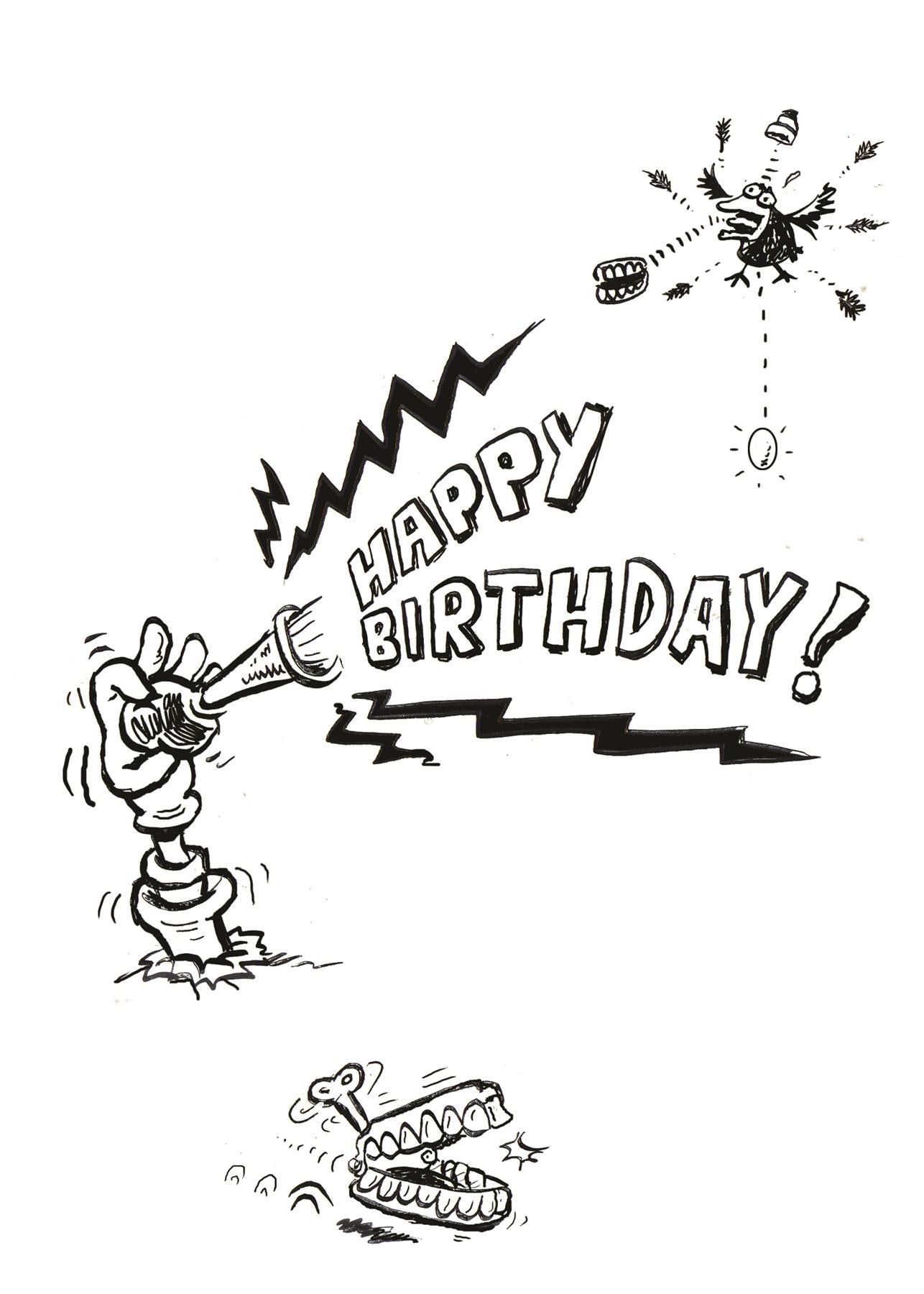 Clown in the Box Children's Birthday Card (105 x 148 mm)