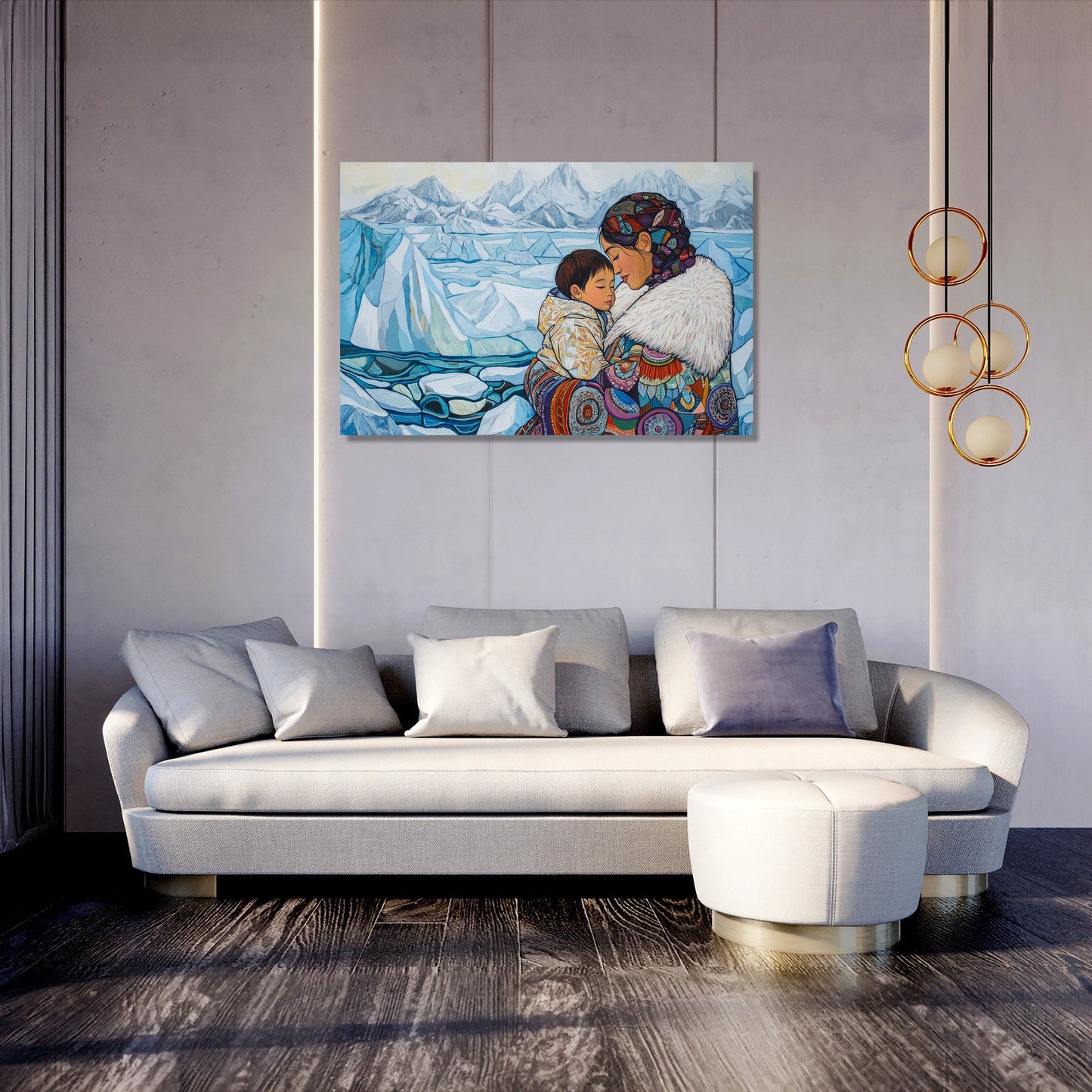 Inuit Maternal Embrace Canvas