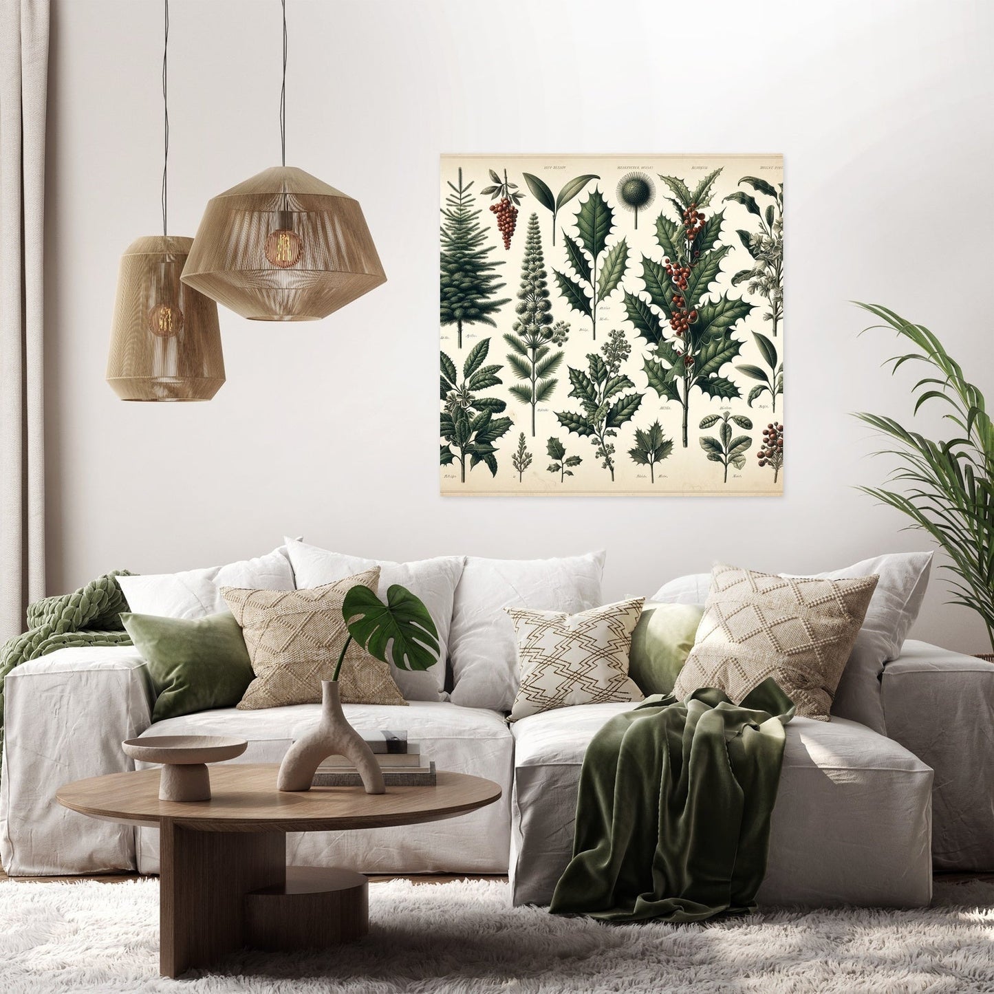 Winter Flora Archive Canvas