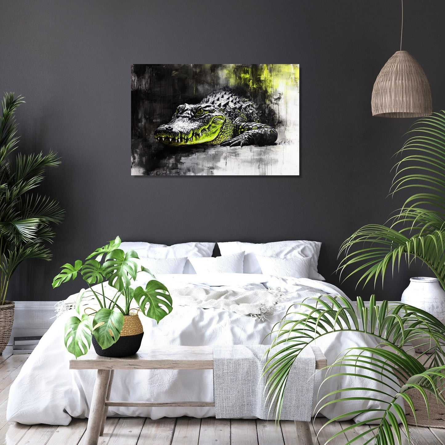Crocodile's Solitude Canvas