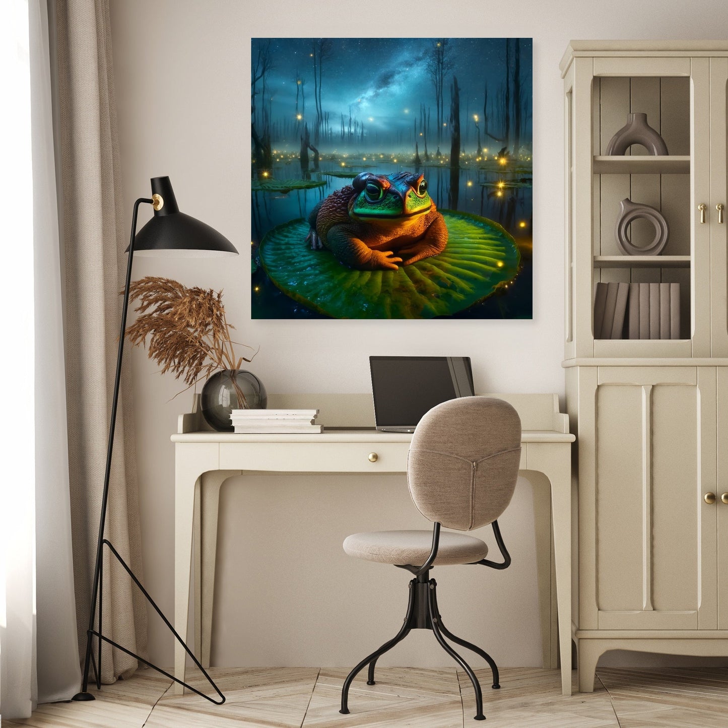Giant Toad of the Enchanted Marsh Canvas
