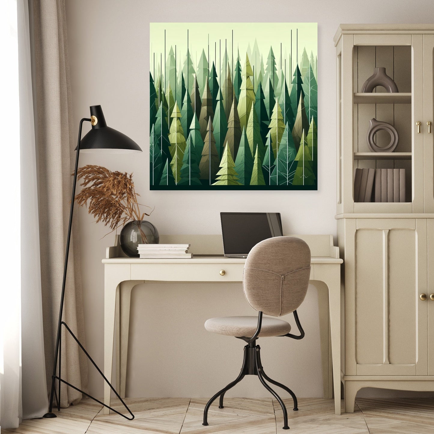 Forest Geometry Canvas
